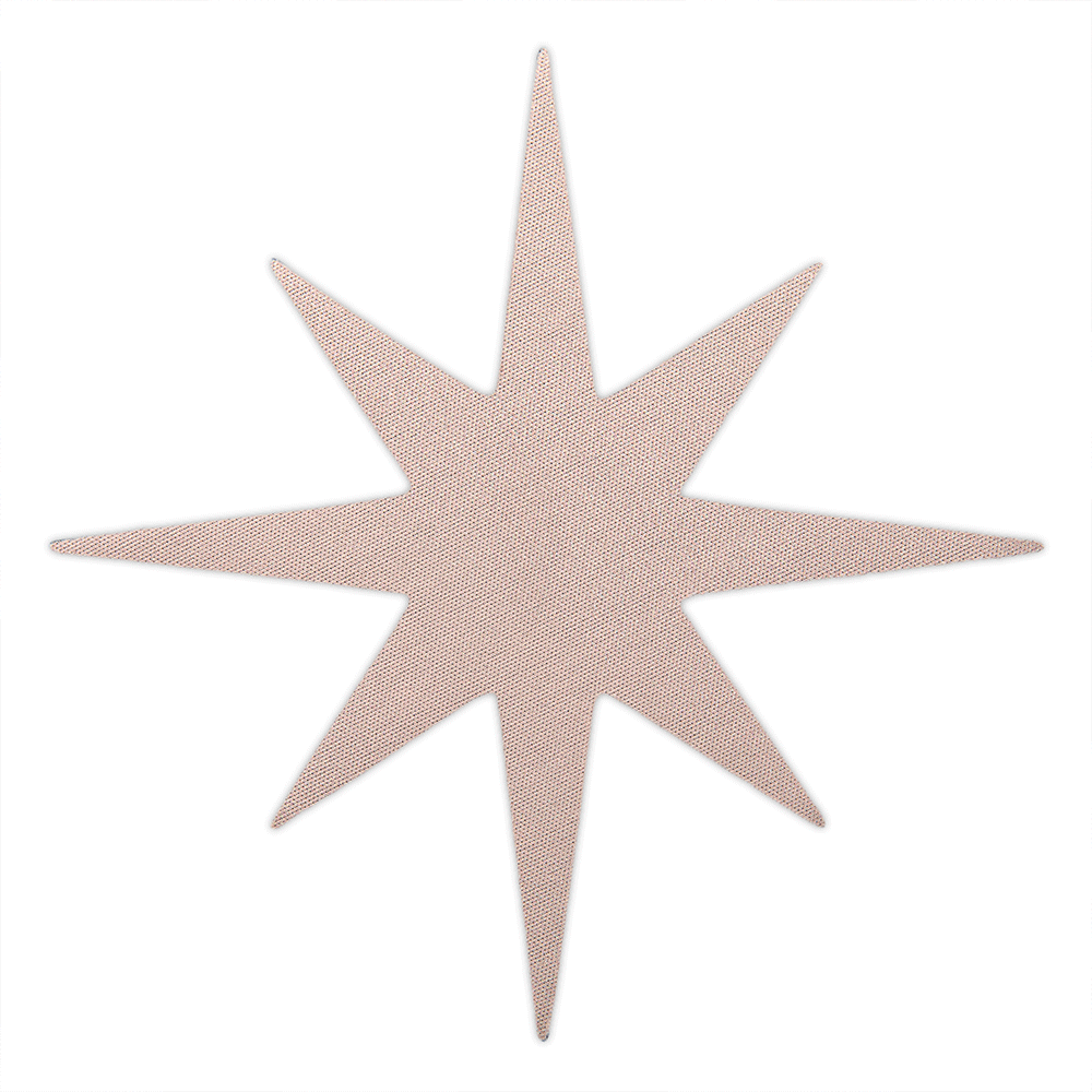 Star Mahjong Discard Mat | Taupe