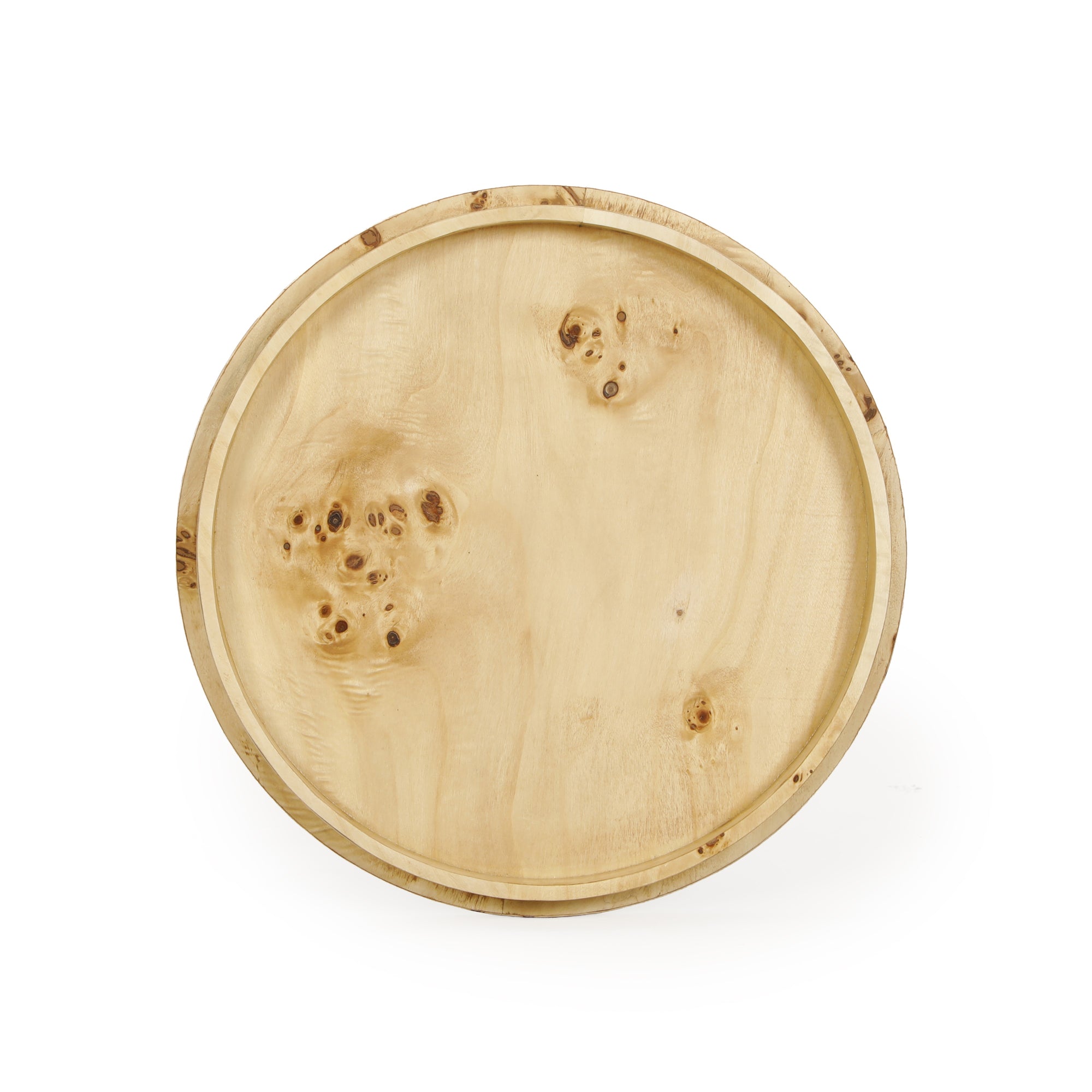 Destin Natural Burl Contract-Grade Side Table