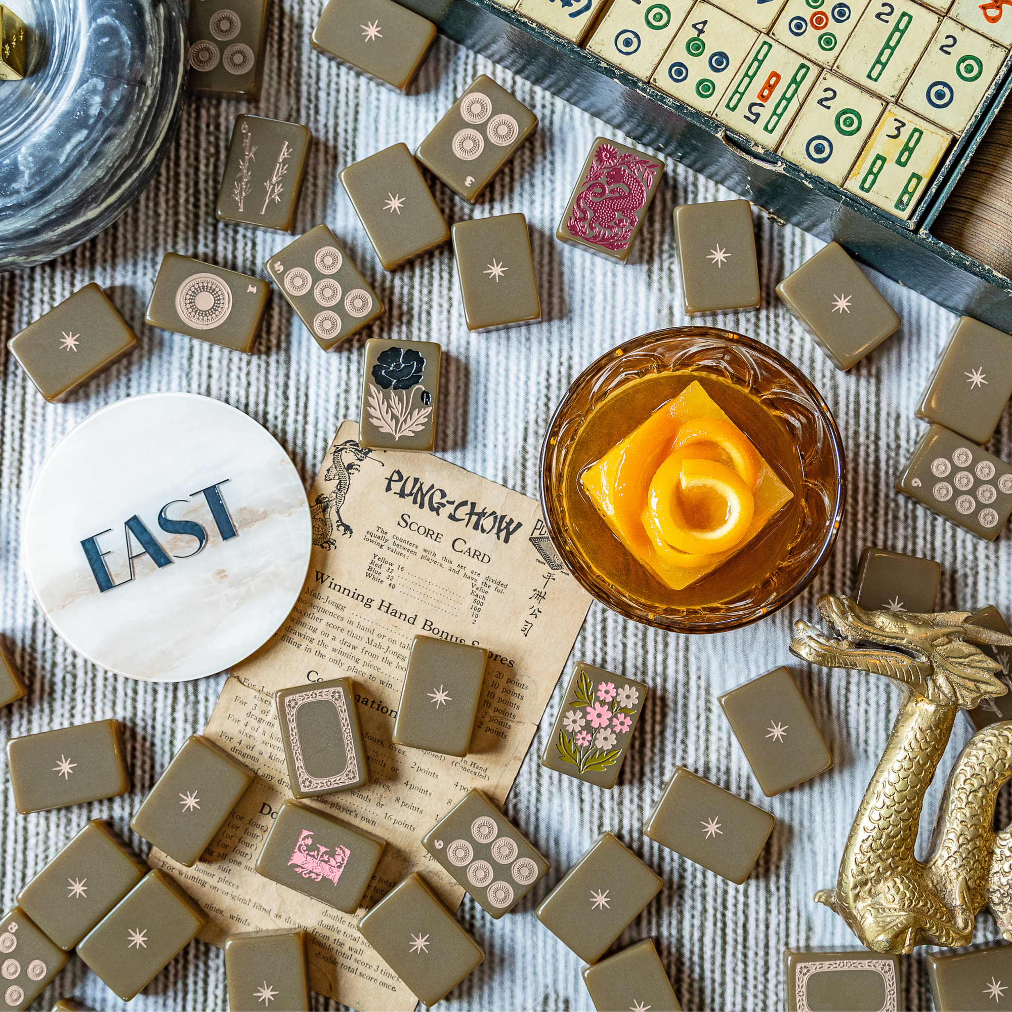 Haus No. 88 Mahjong Tile Set - Heritage Green