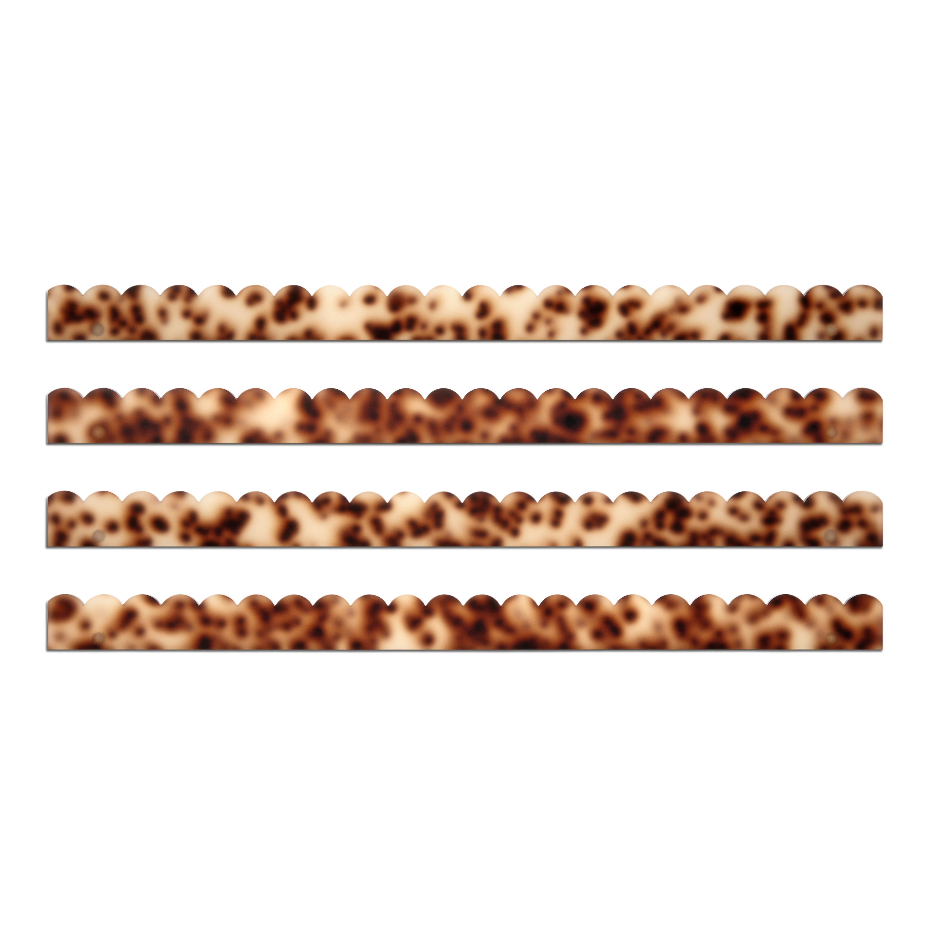 Tortoise Scalloped Acrylic Mahjong Pusher Add On (Set of 4)