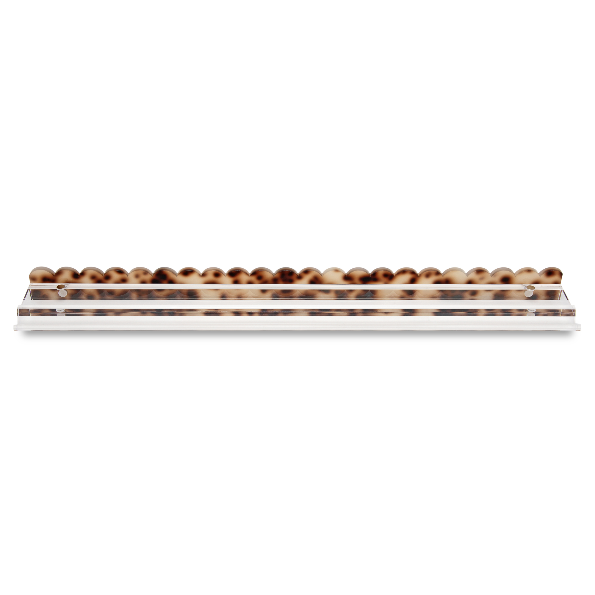 Tortoise Scalloped Acrylic Mahjong Pusher Add On (Set of 4)