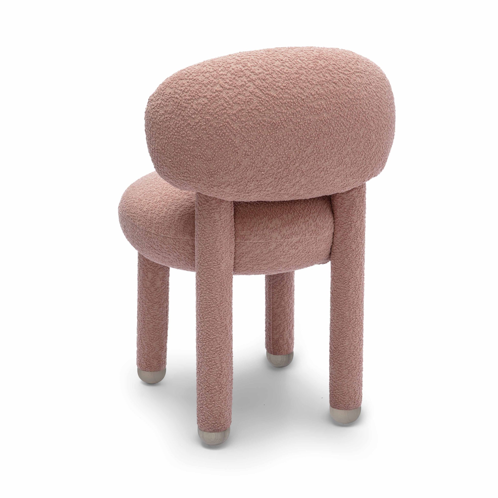 Manu Nubby Rose Performance Fabric Side Chair