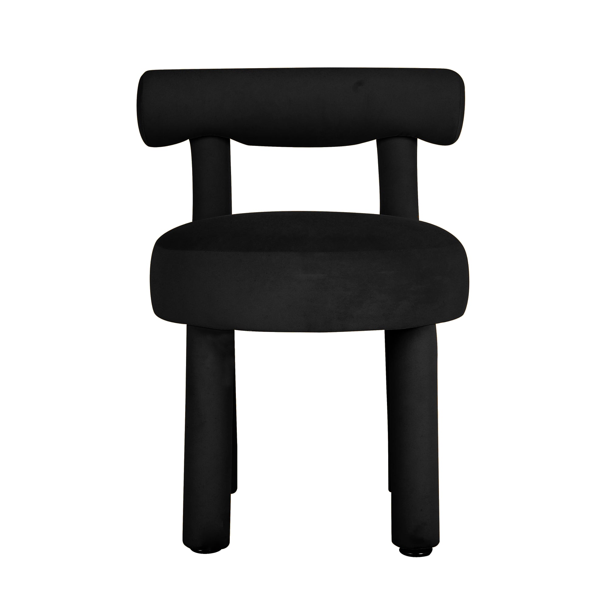 Carmel Black Performance Velvet Dining Chair