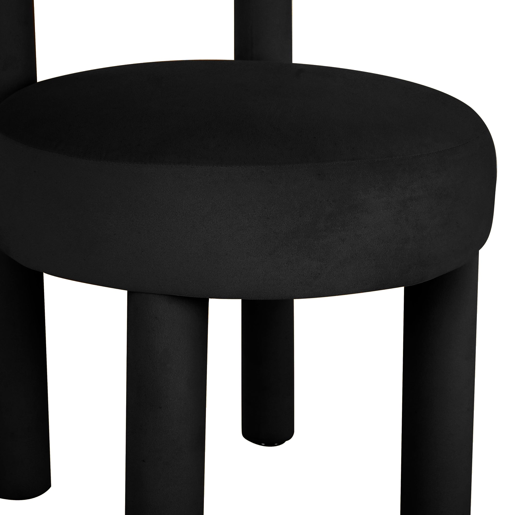 Carmel Black Performance Velvet Dining Chair