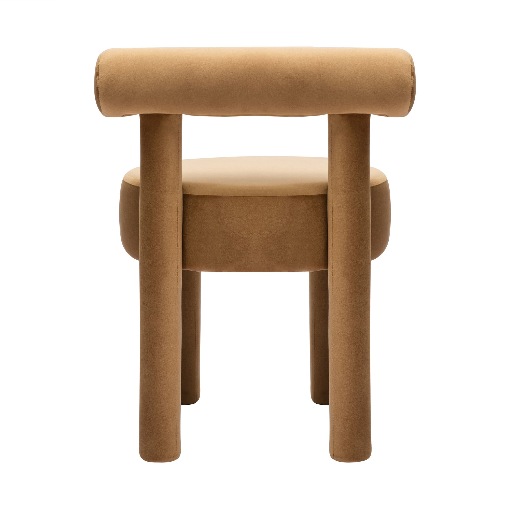 Carmel Cognac Performance Velvet Dining Chair