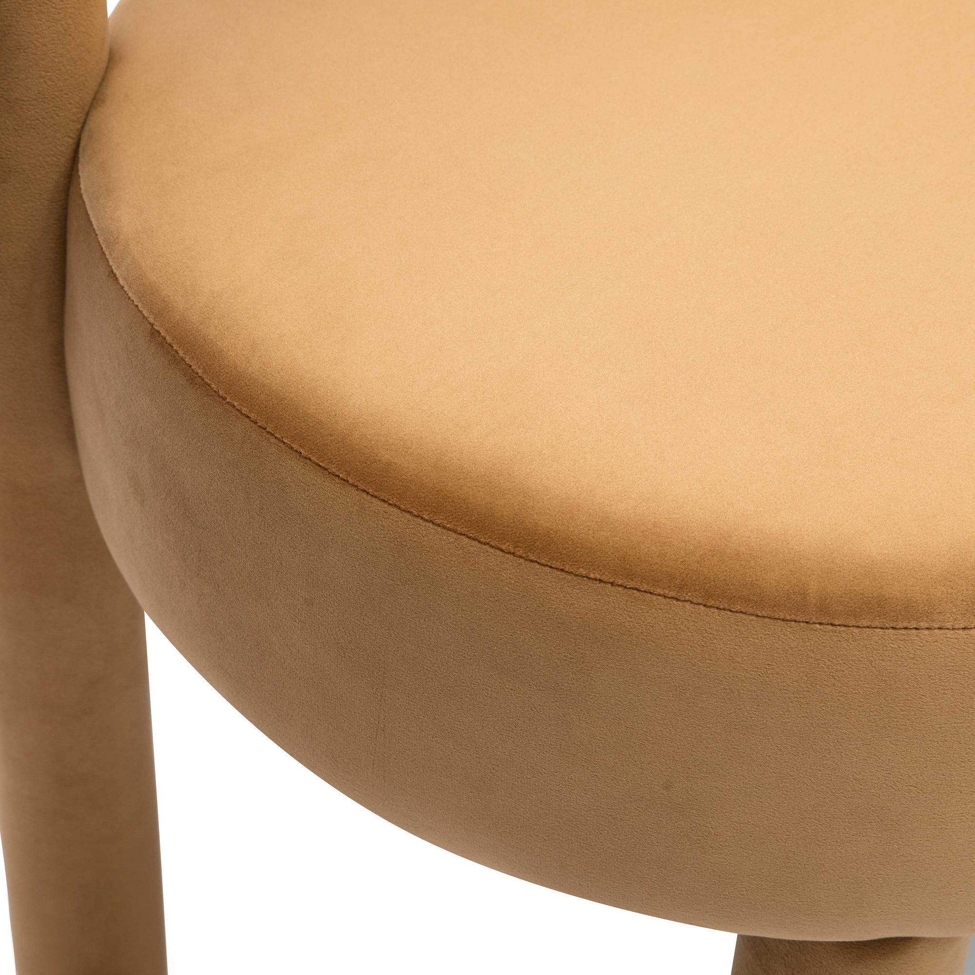 Carmel Cognac Performance Velvet Dining Chair