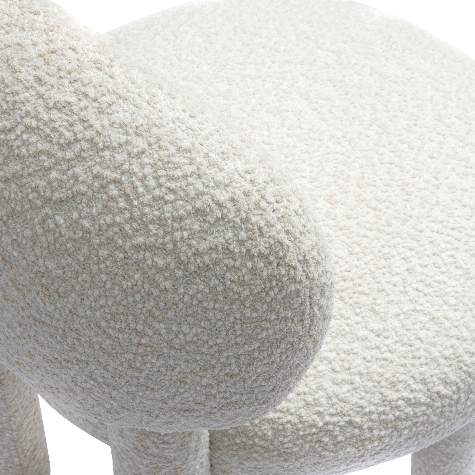 Manu Nubby Cream Performance Fabric Side Chair