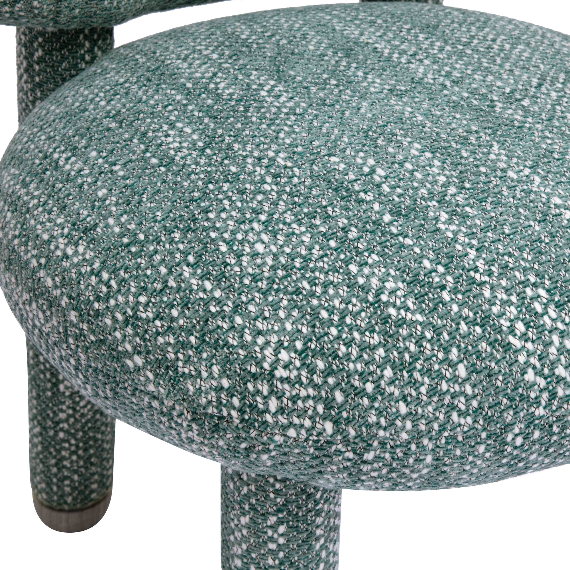 Manu Nubby Teal Performance Fabric Side Chair