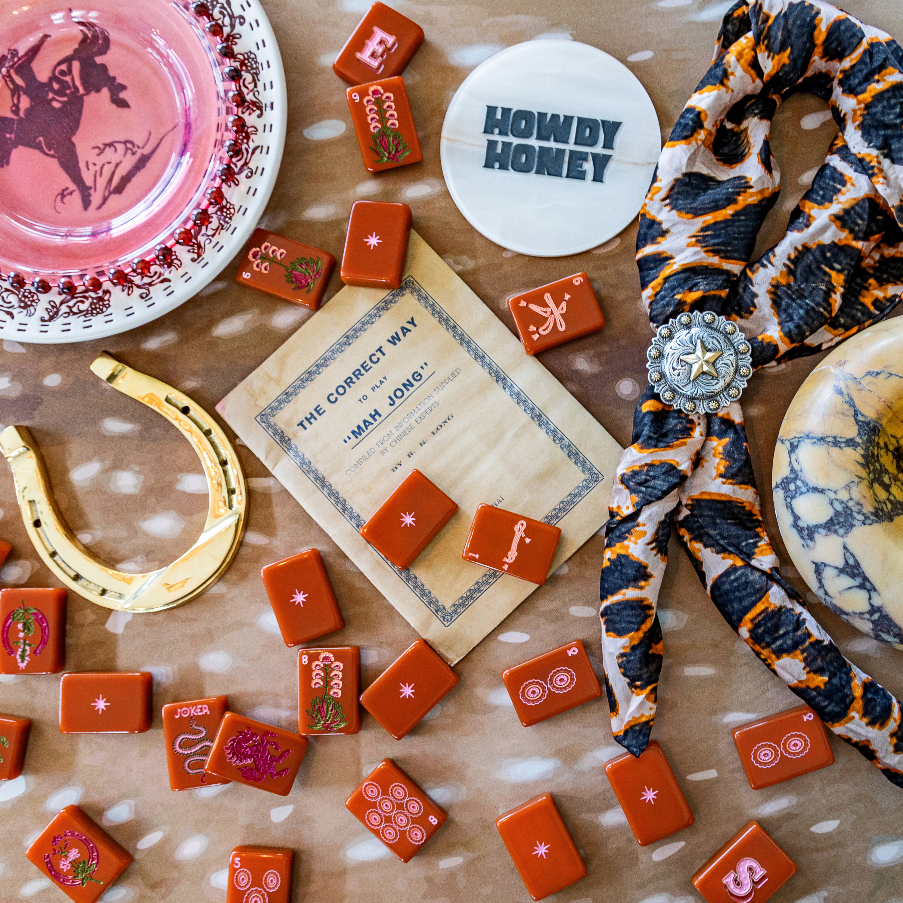 Wild Mare Mahjong Tile Set - Saddlefire