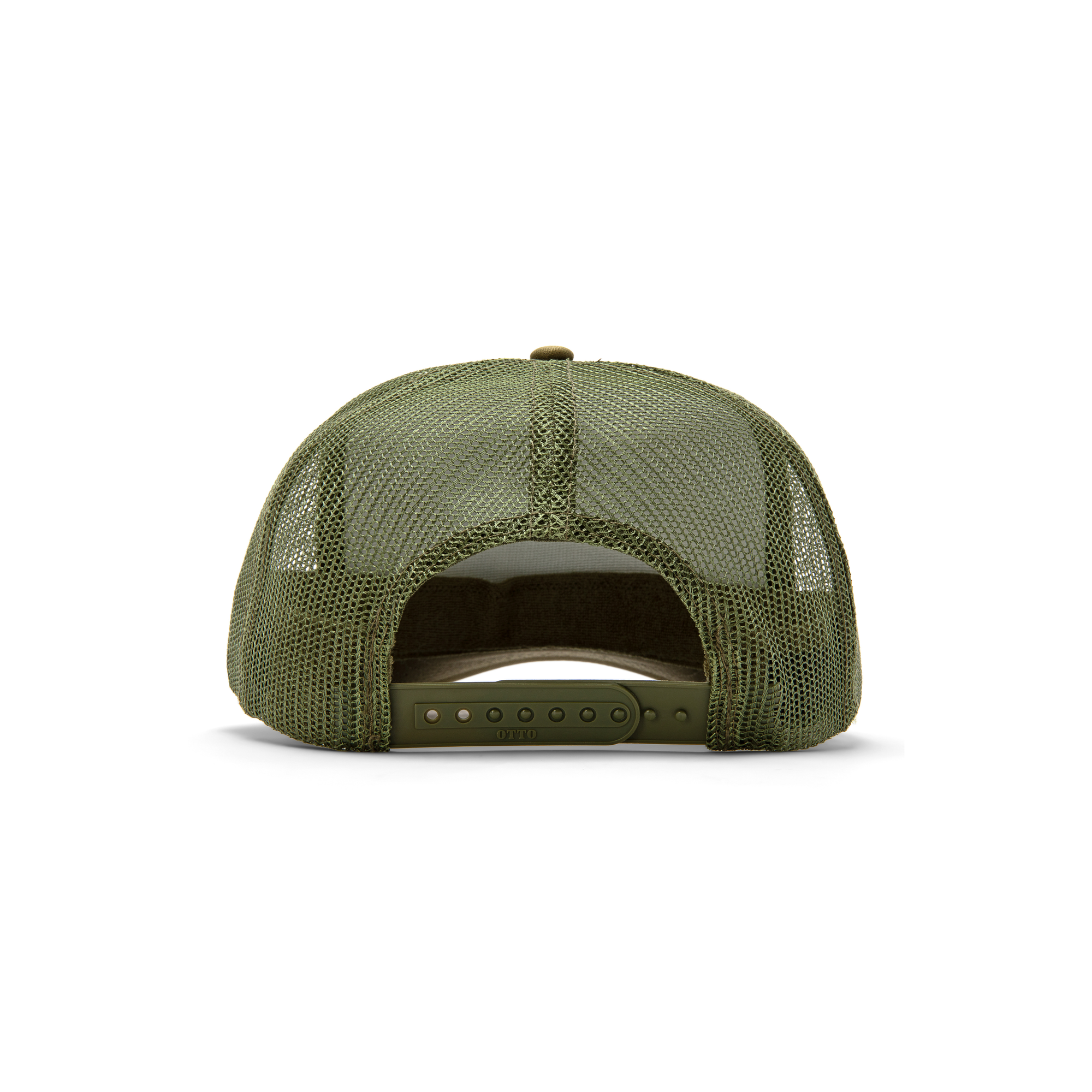 Haus of Tiles Mahjong Trucker Hat - Olive + Neon Green