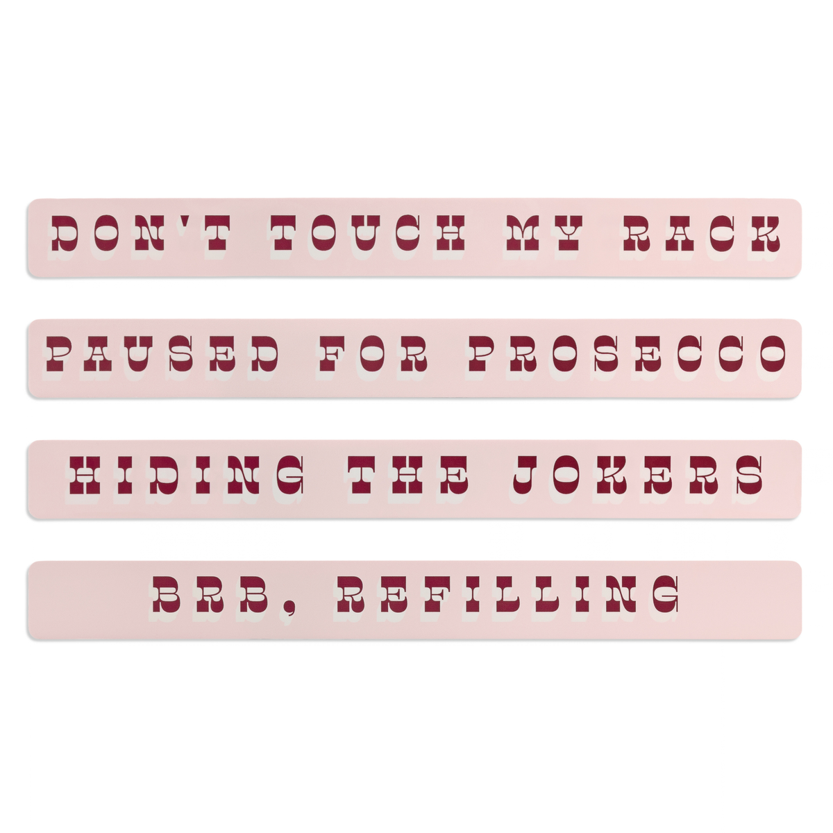 BRB Mahjong Pause Rack Cover Set | Pink