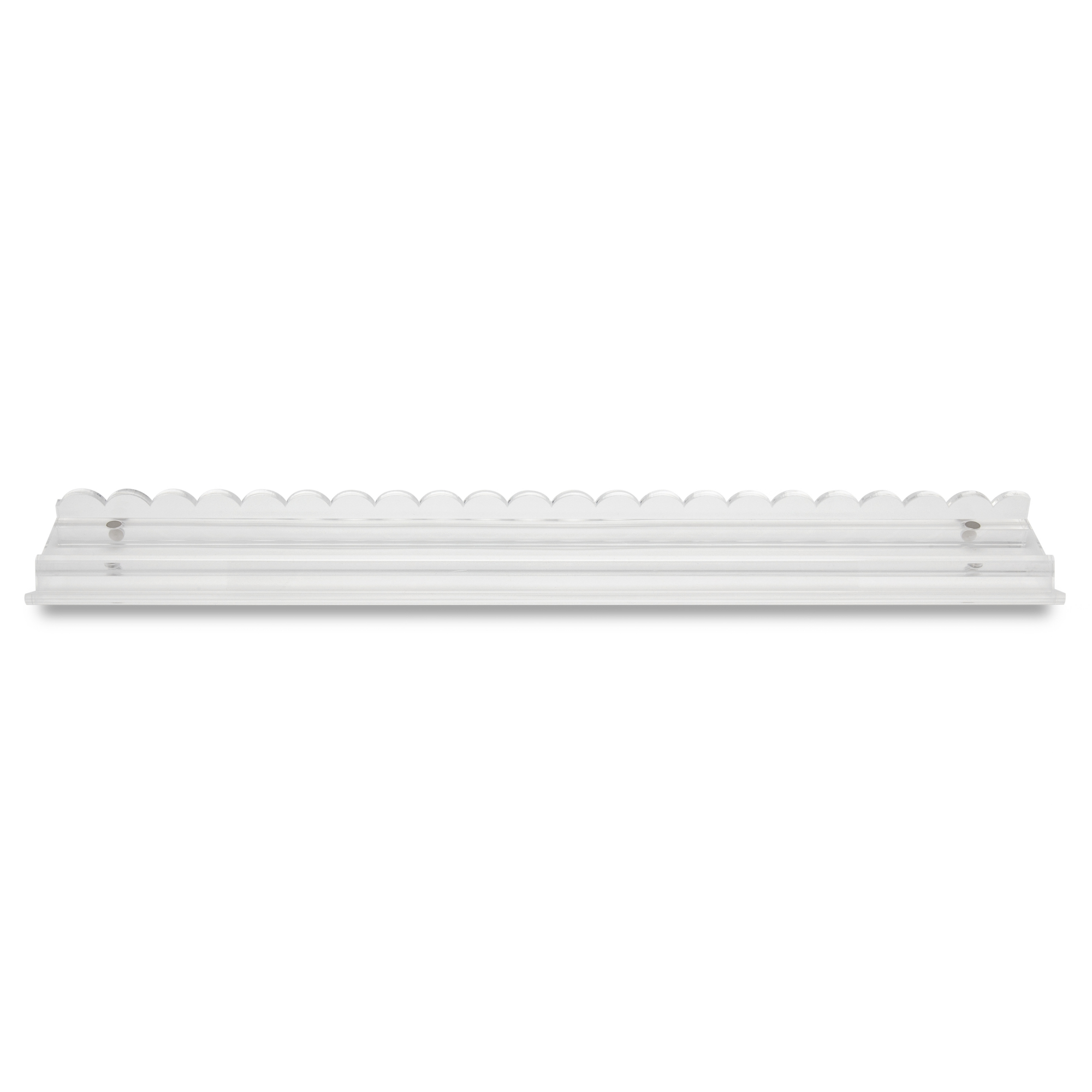 Clear Scalloped Acrylic Mahjong Rack Set