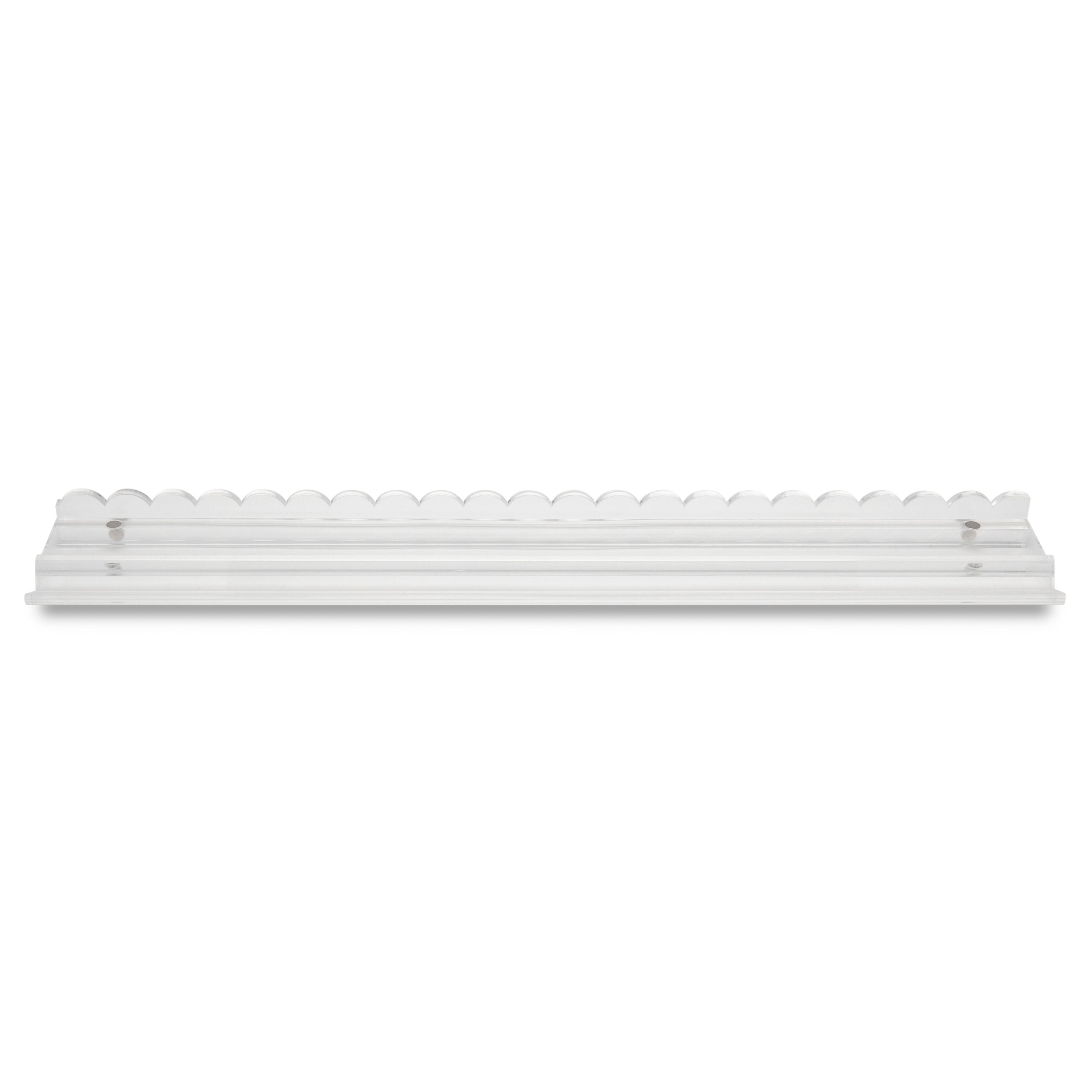 Clear Scalloped Acrylic Mahjong Rack Set