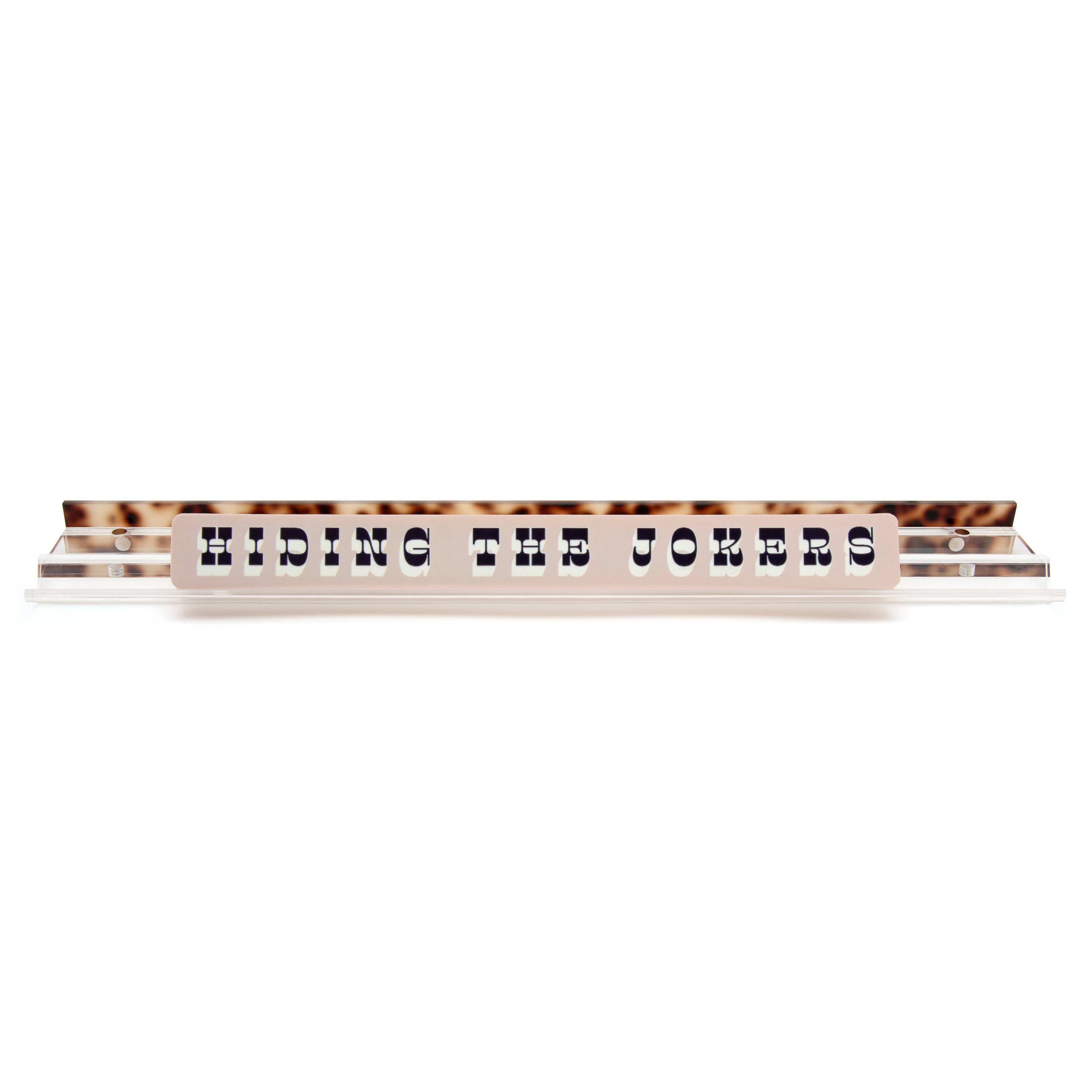 Clear Scalloped Acrylic Mahjong Rack Set