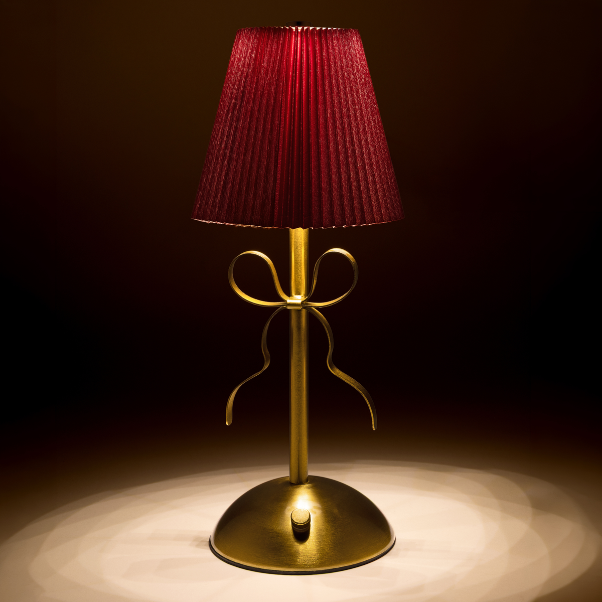 Gold Bow Mahjong Lamp