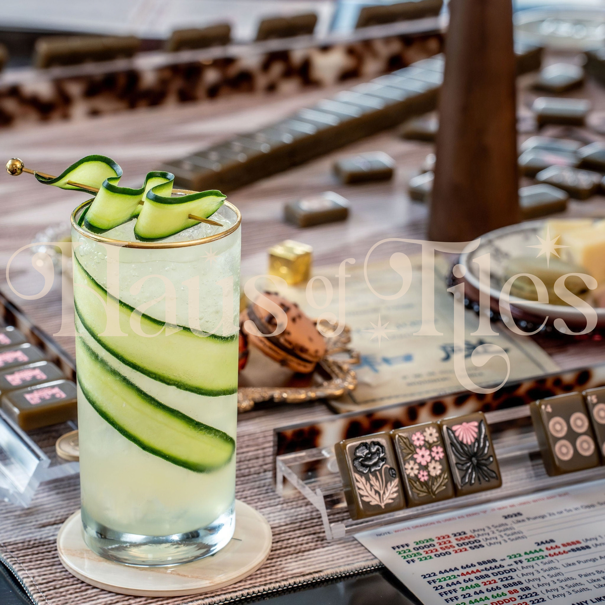 Haus No. 88 Heritage Green Mahjong Tile Set