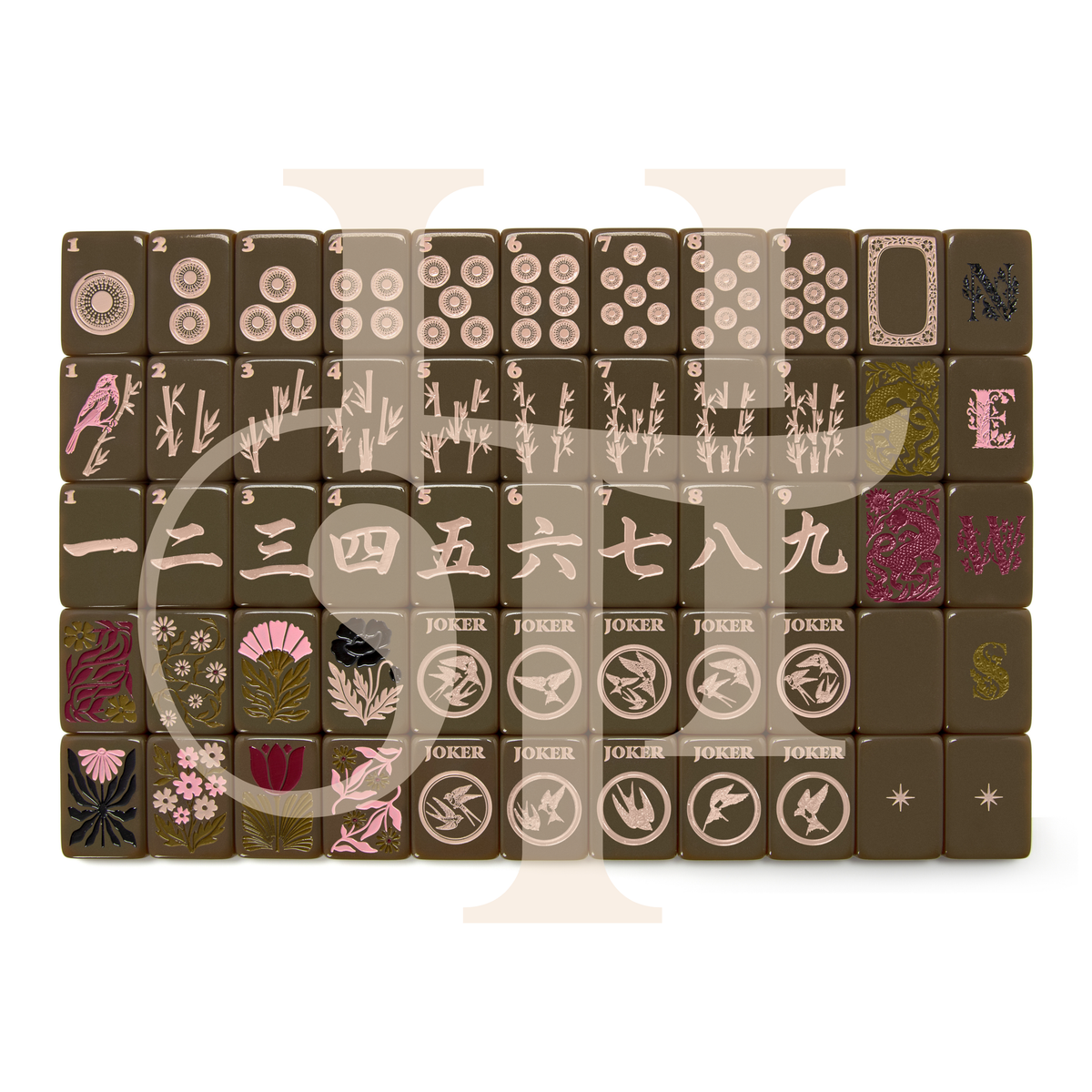 Haus No. 88 Heritage Green Mahjong Tile Set