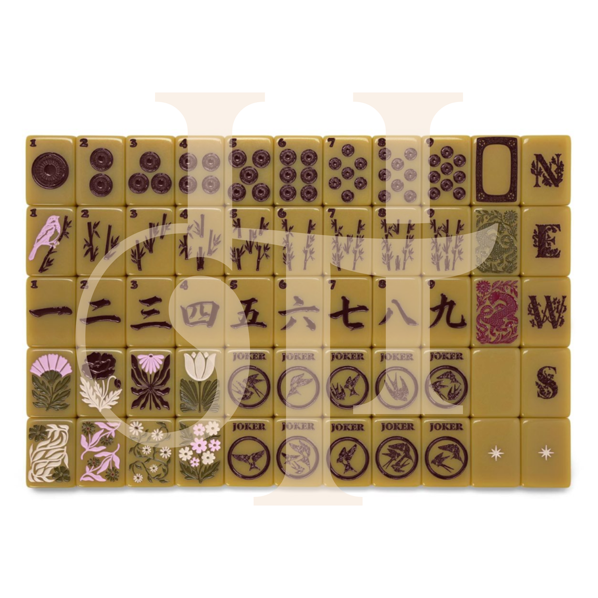 Haus No. 88 Olive Grove Mahjong Tile Set | PRE-ORDER