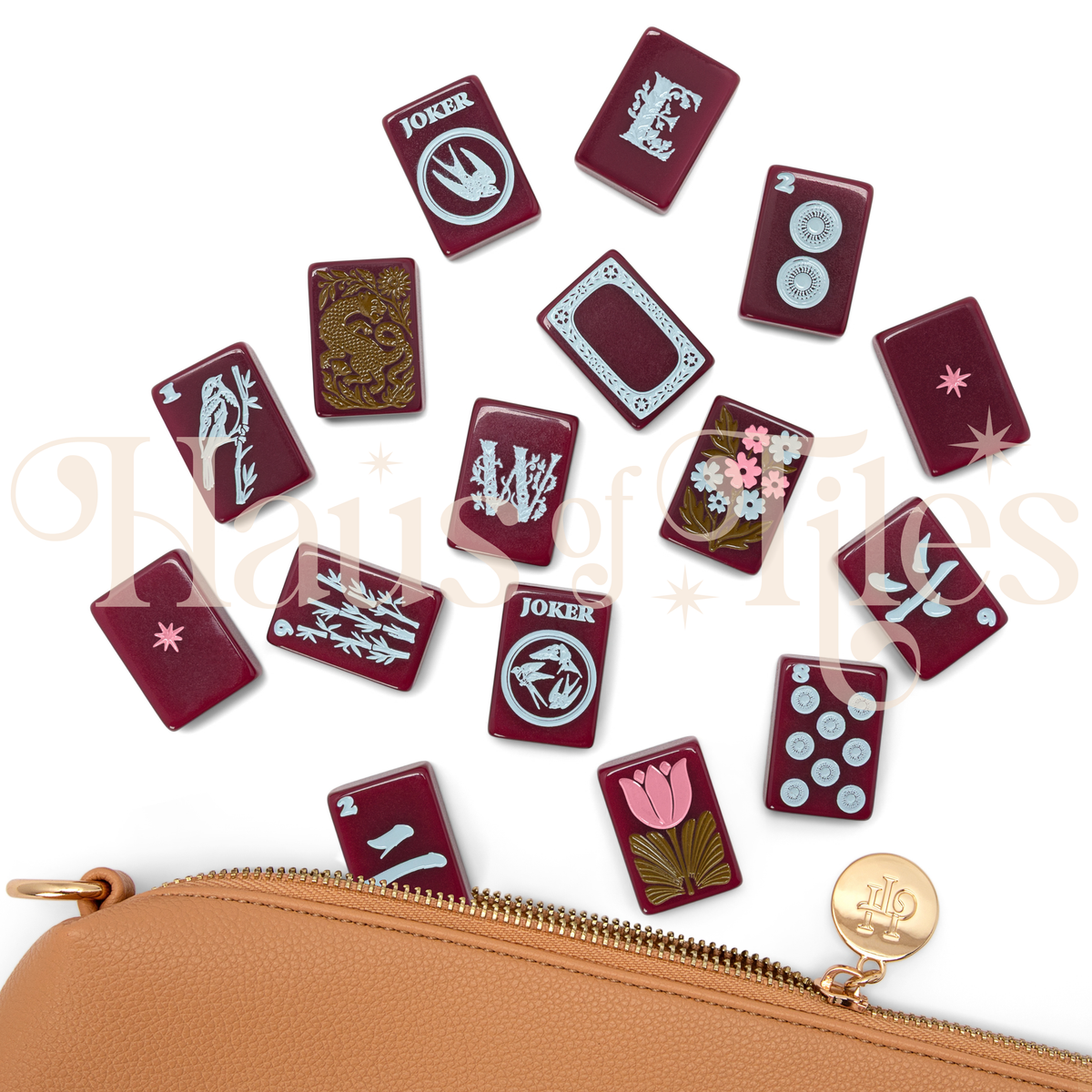 Haus No. 88 Oxblood Mahjong Tile Set | PRE-ORDER