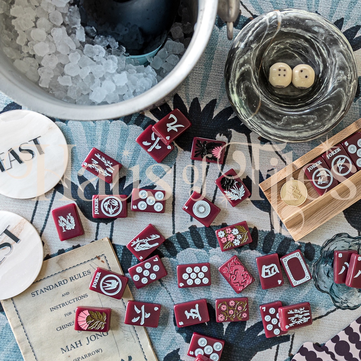 Haus No. 88 Oxblood Mahjong Tile Set | PRE-ORDER