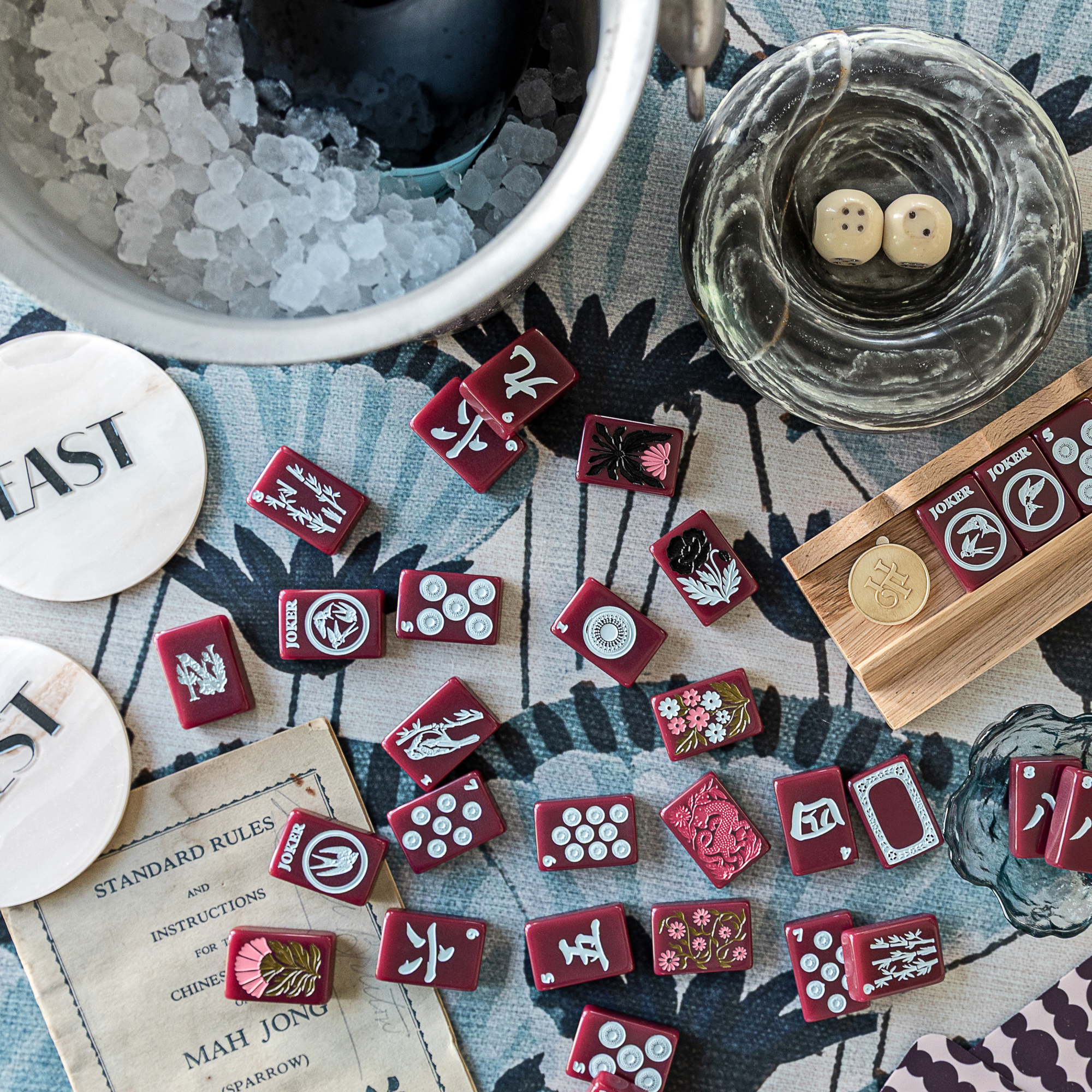 Haus No. 88 Oxblood Mahjong Tile Set | PRE-ORDER