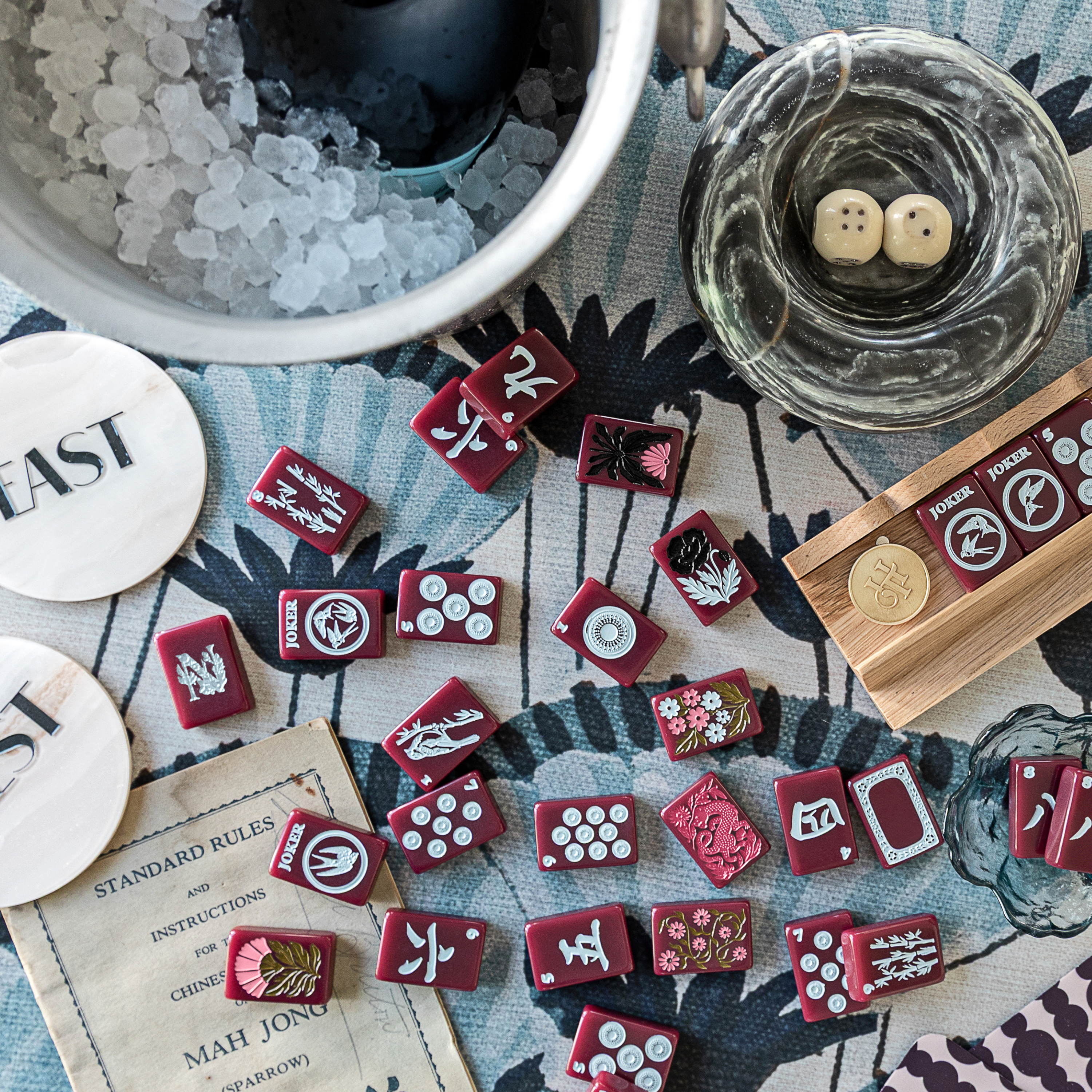 Haus No. 88 Oxblood Mahjong Tile Set | PRE-ORDER