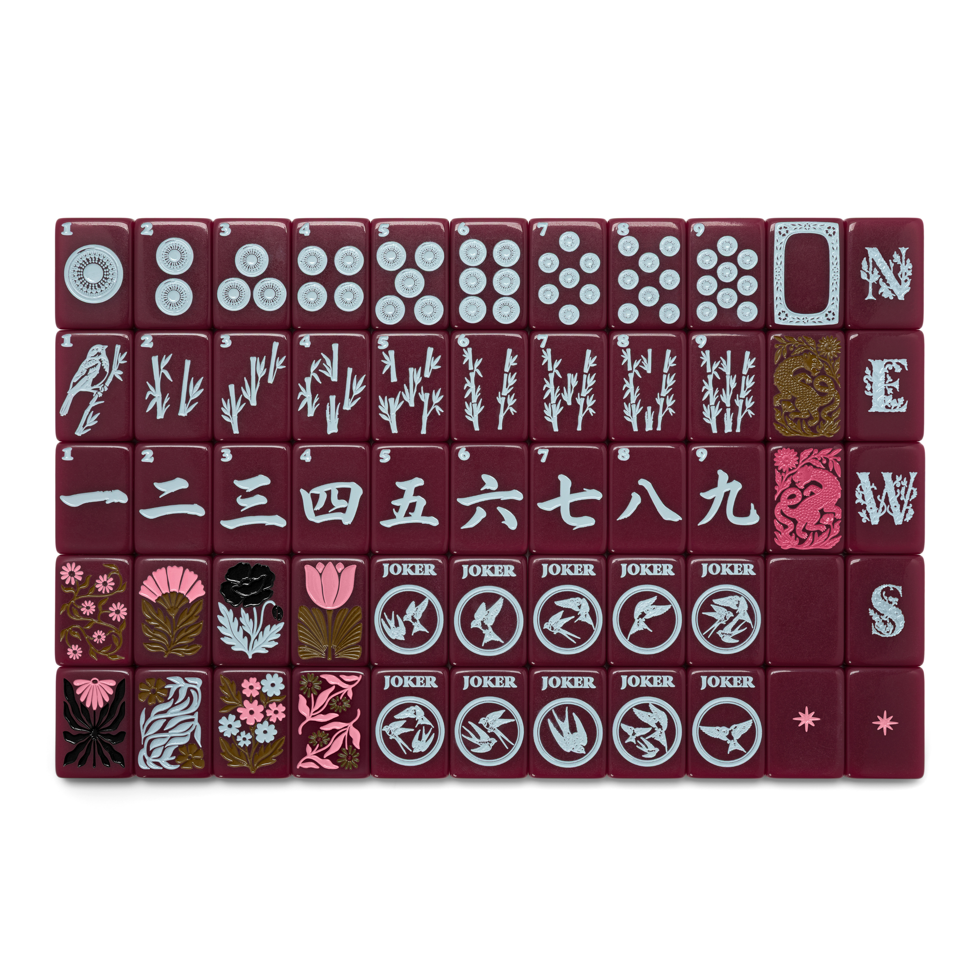 Haus No. 88 Oxblood Mahjong Tile Set | PRE-ORDER