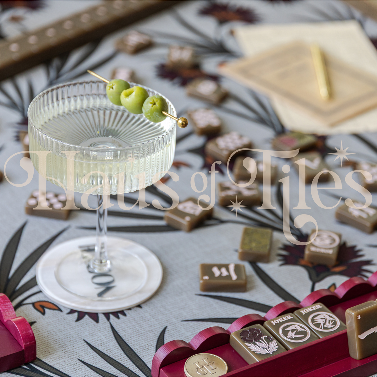 Isla Flora Mahjong Mat | No Grommet