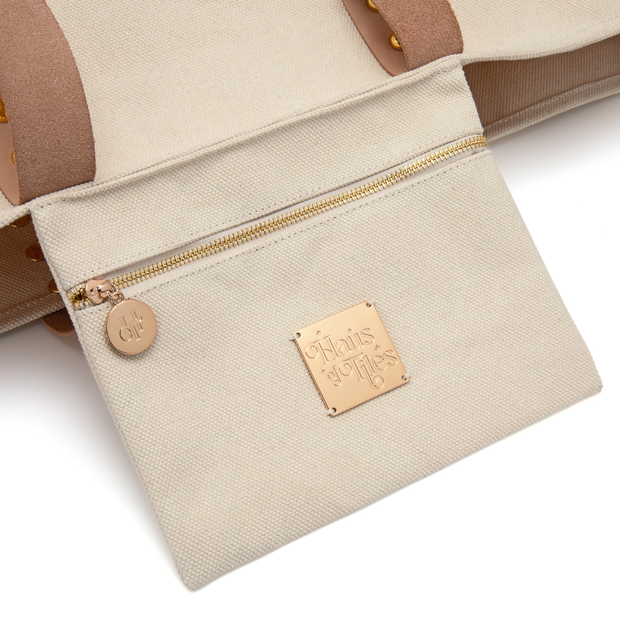 Canvas Mahjong Carryall Tote