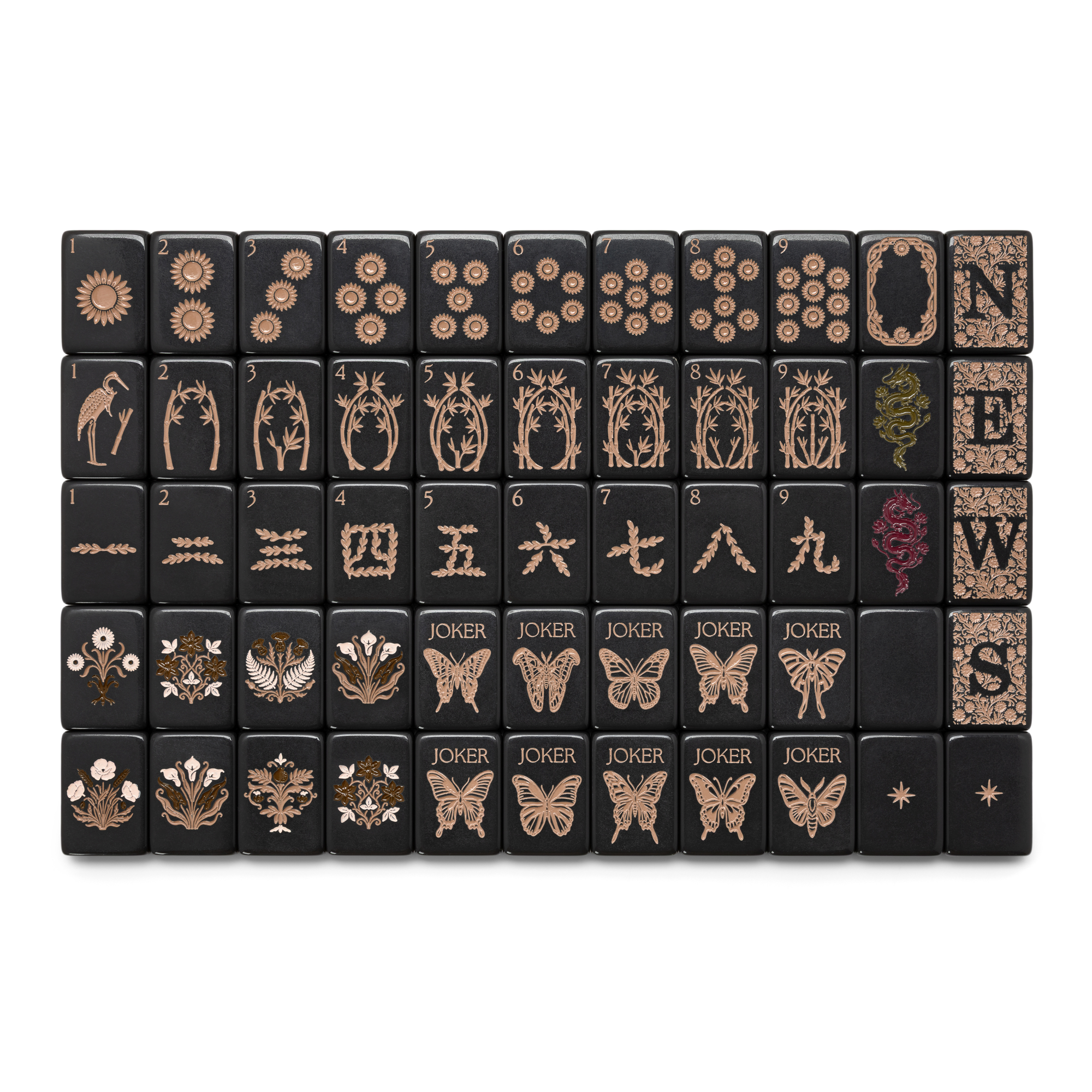 Petal & Loom Ink Mahjong Tile Set | PRE-ORDER