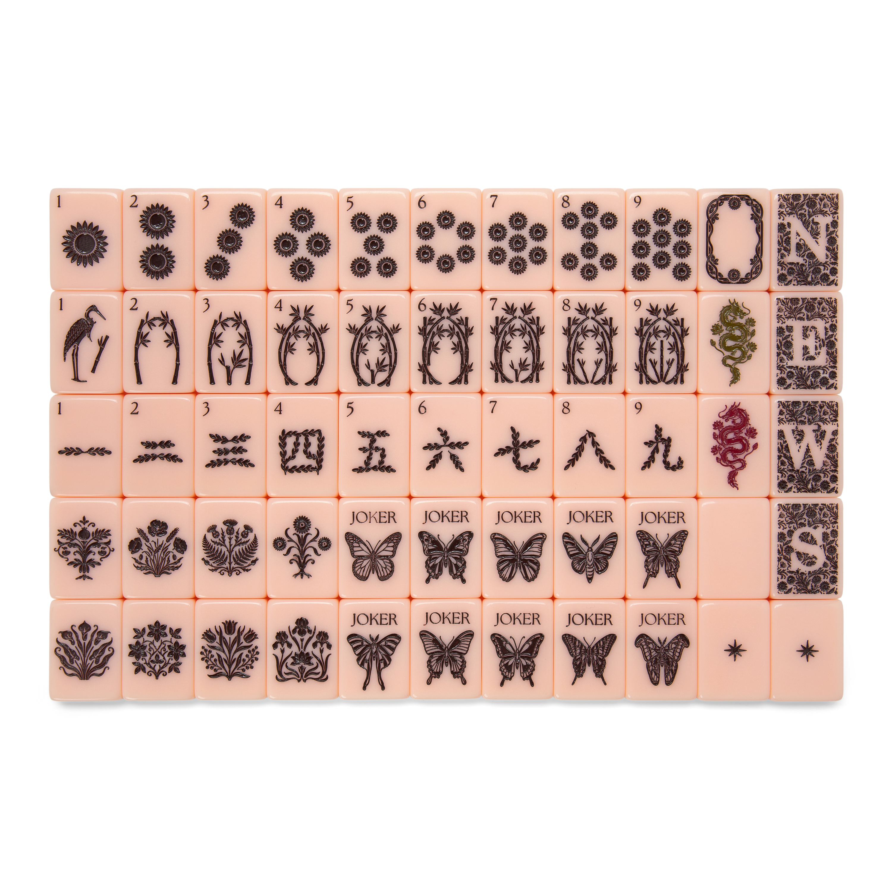 Petal & Loom Peony Mahjong Tile Set | PRE-ORDER