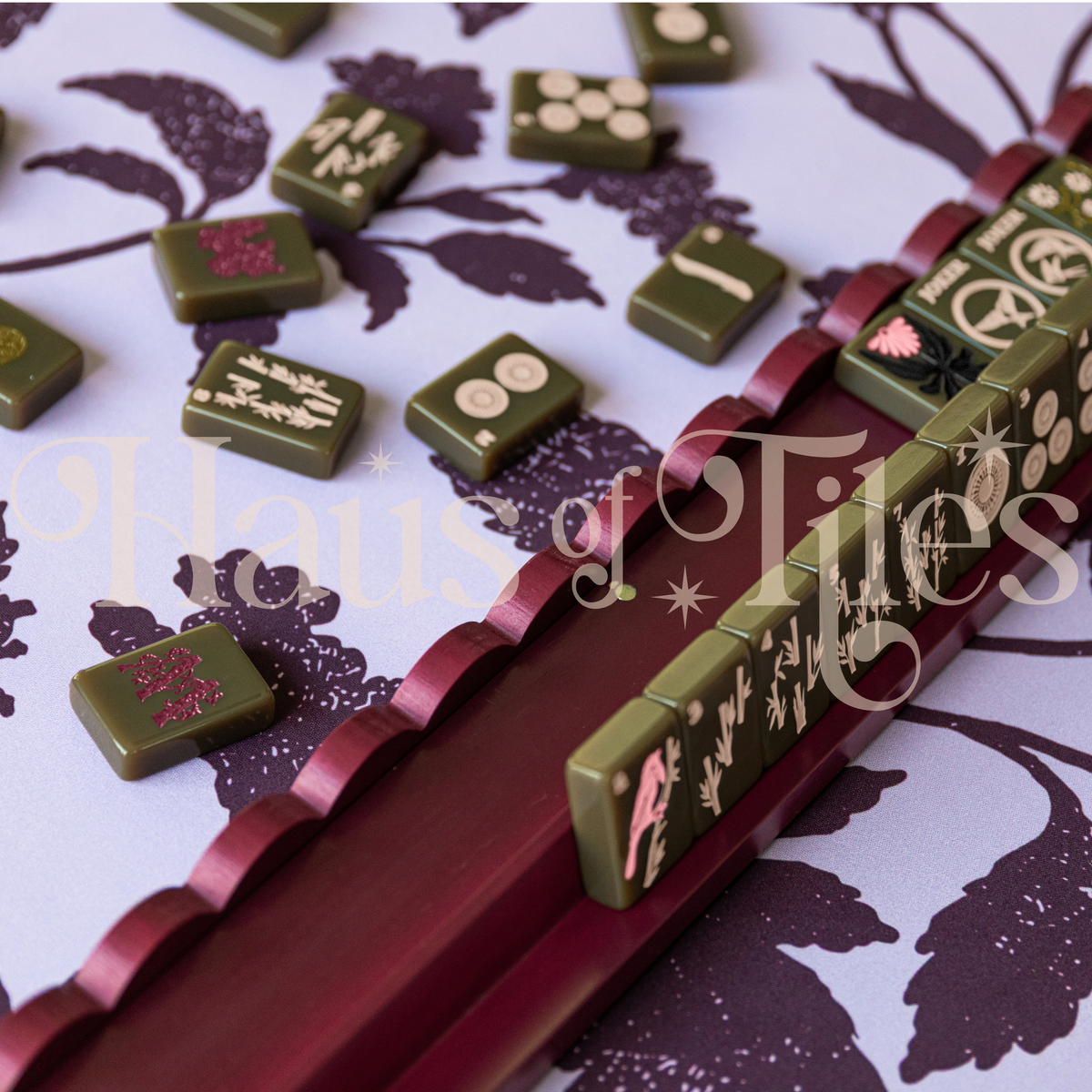 Plum Grove Mahjong Mat | No Grommet
