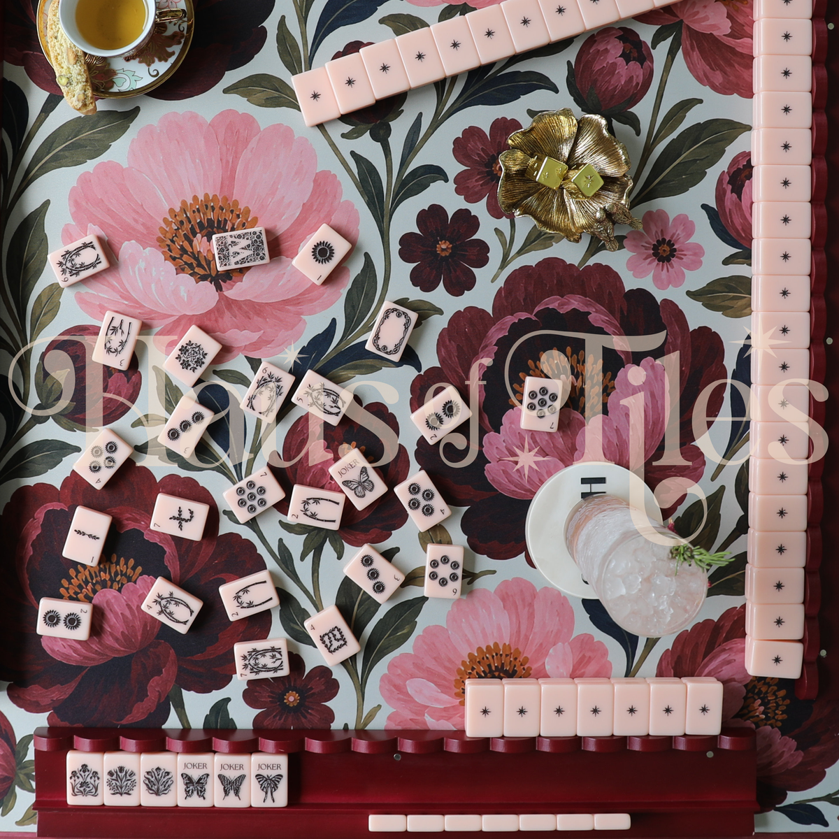 Rosavelle Mahjong Mat | No Grommet