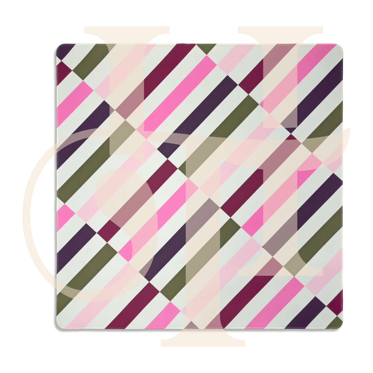Sugar Plum Stripe Mahjong Mat | No Grommet COMING SOON