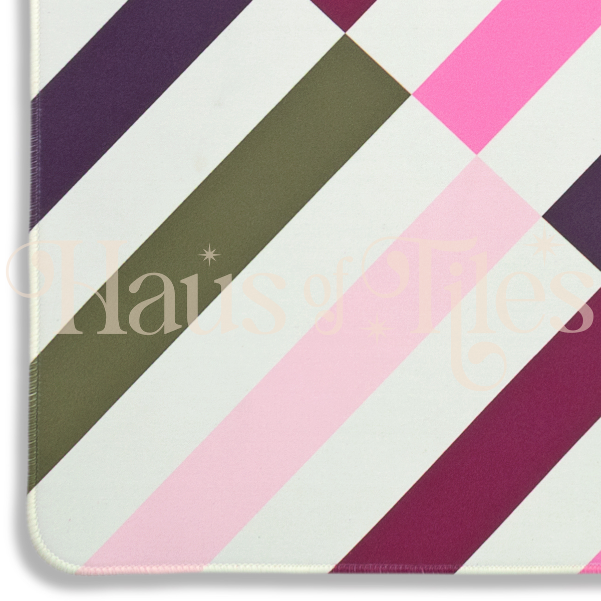 Sugar Plum Stripe Mahjong Mat | No Grommet COMING SOON
