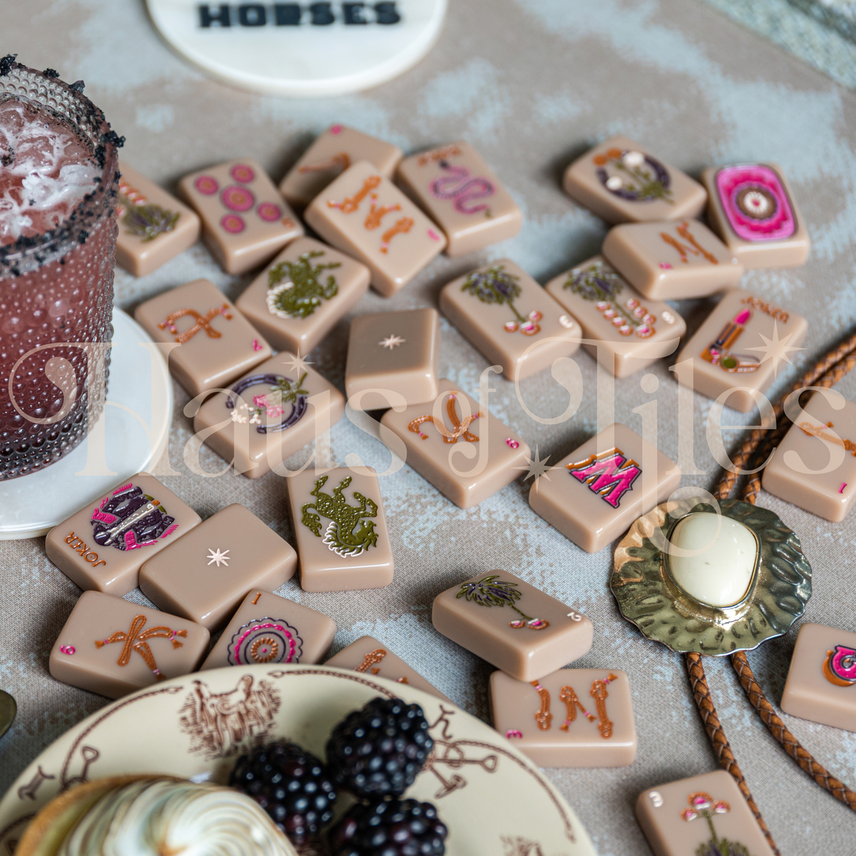 Wild Mare Sandstone Mahjong Tile Set | COMING SOON