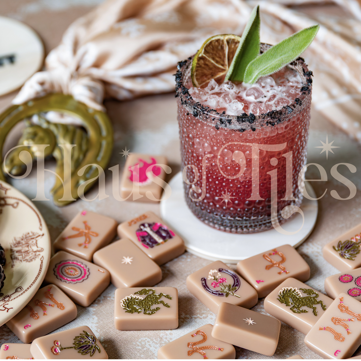 Wild Mare Sandstone Mahjong Tile Set | COMING SOON