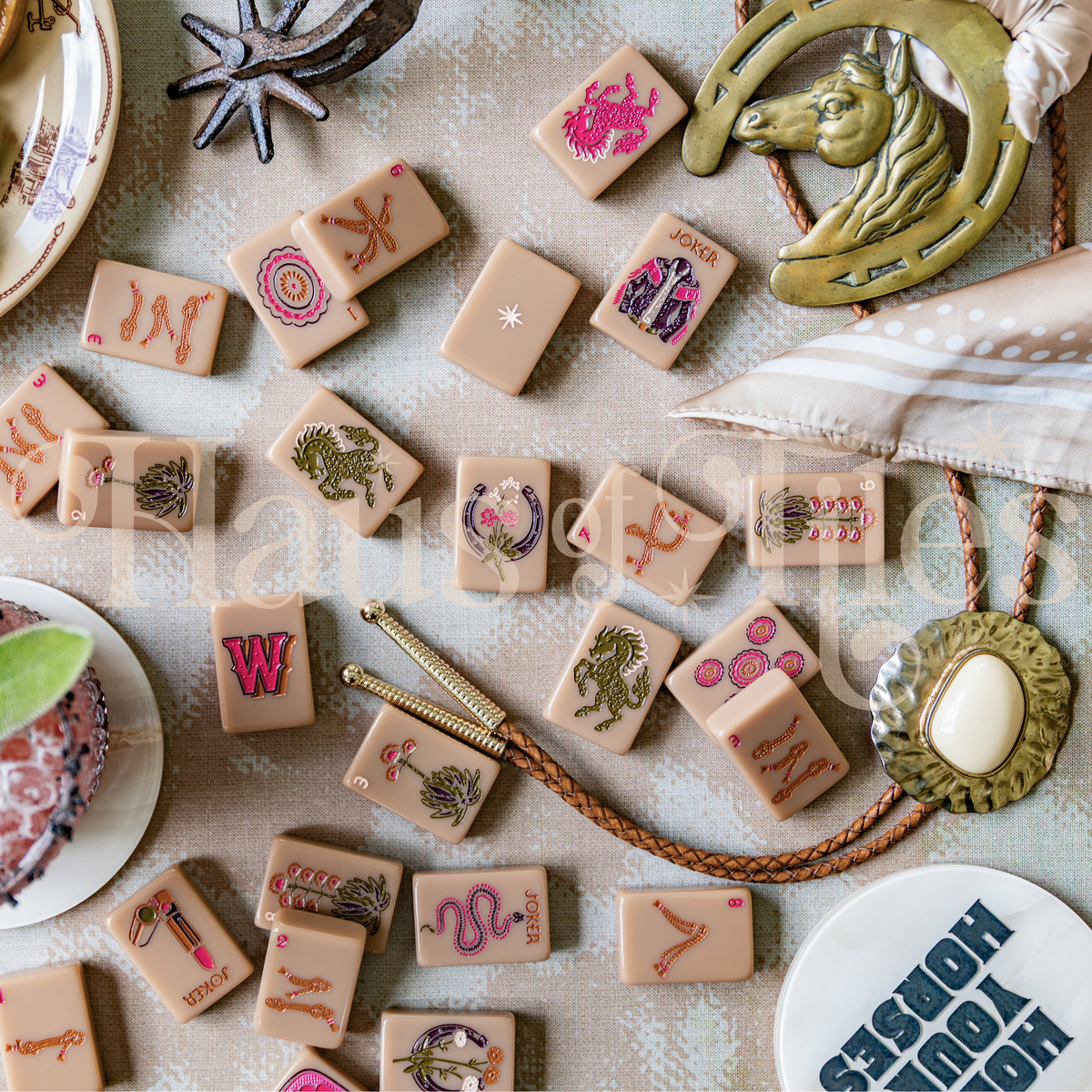 Wild Mare Sandstone Mahjong Tile Set | COMING SOON