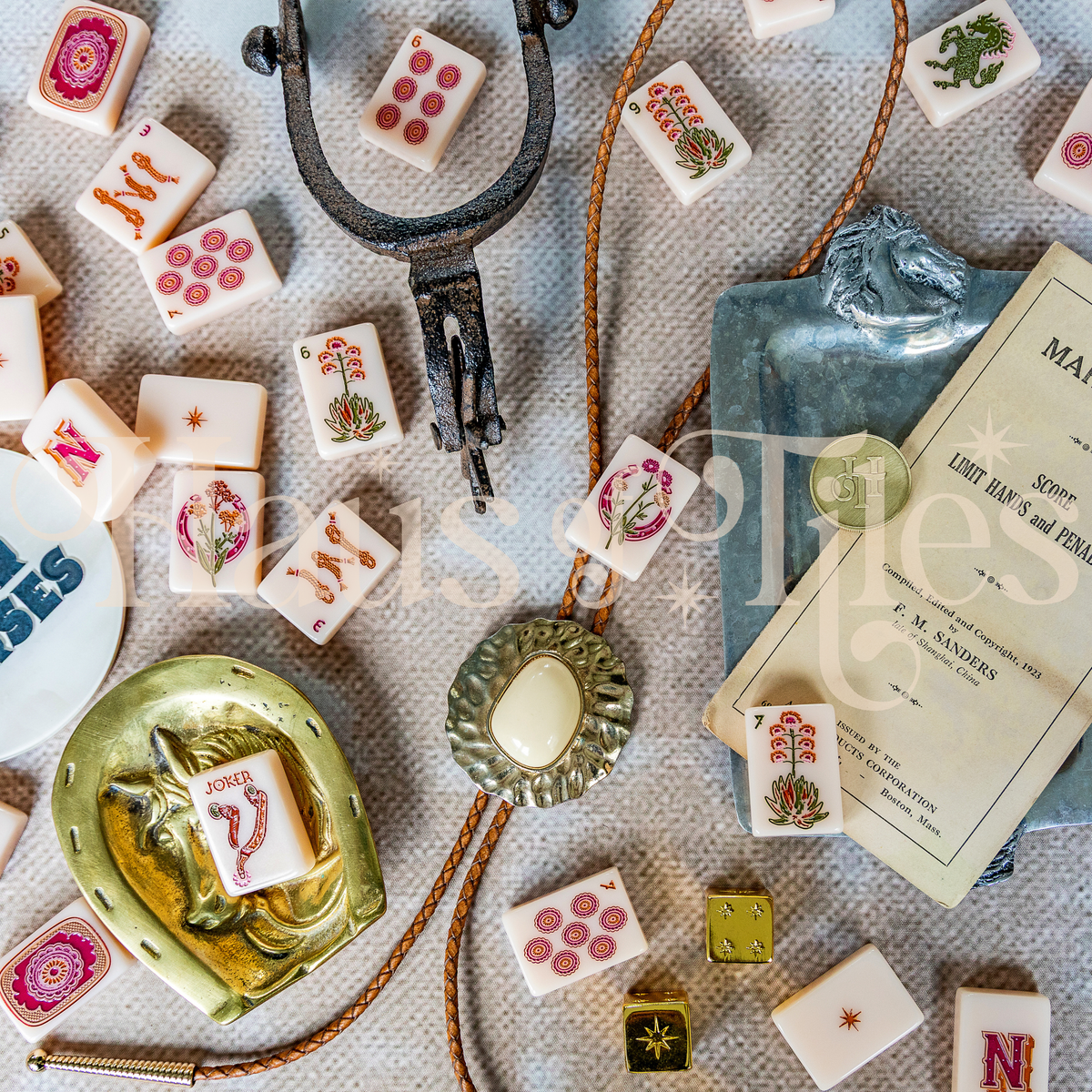Wild Mare Desert Rose Mahjong Tile Set