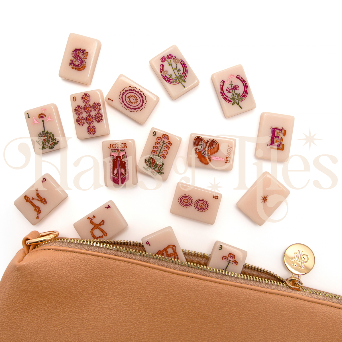 Wild Mare Desert Rose Mahjong Tile Set