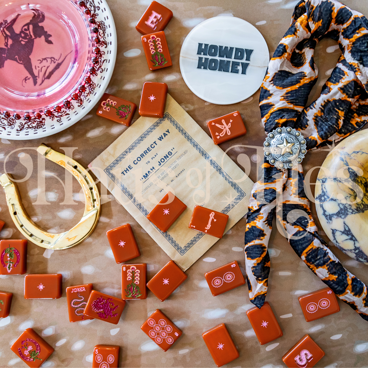 Wild Mare Saddlefire Mahjong Tile Set