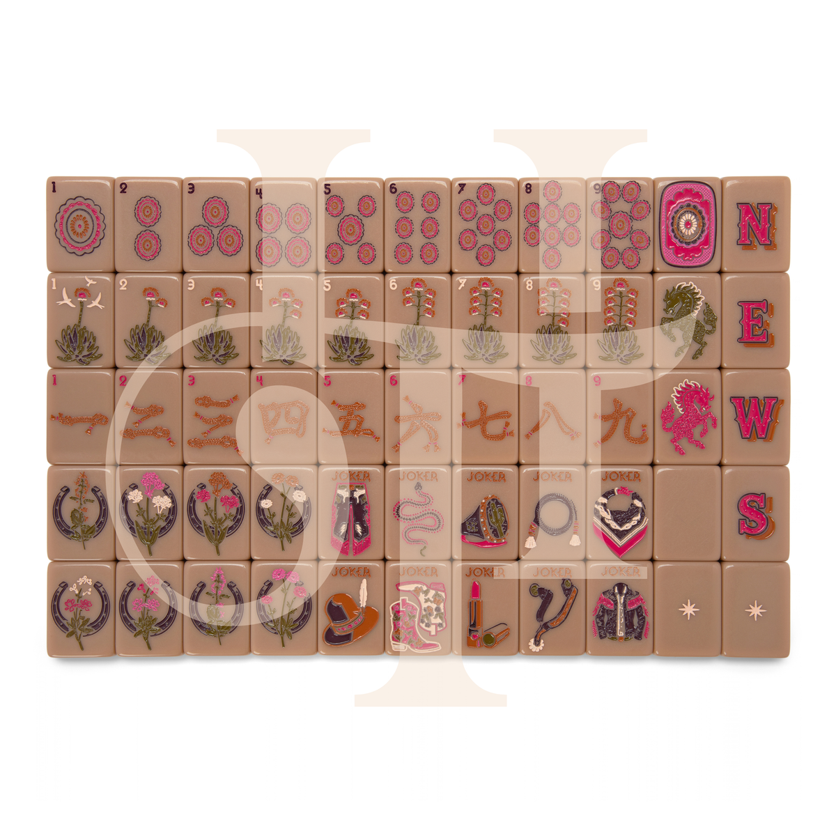 Wild Mare Sandstone Mahjong Tile Set | COMING SOON