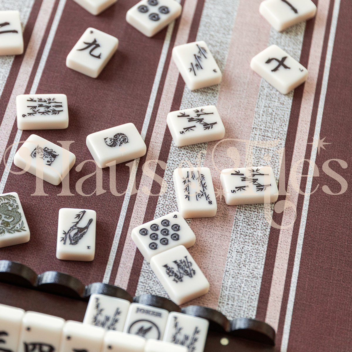 Woven Rose Mahjong Mat | No Grommet