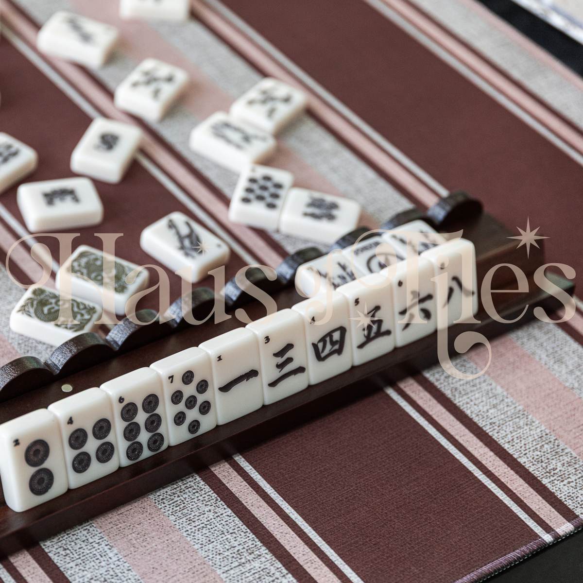 Woven Rose Mahjong Mat | No Grommet