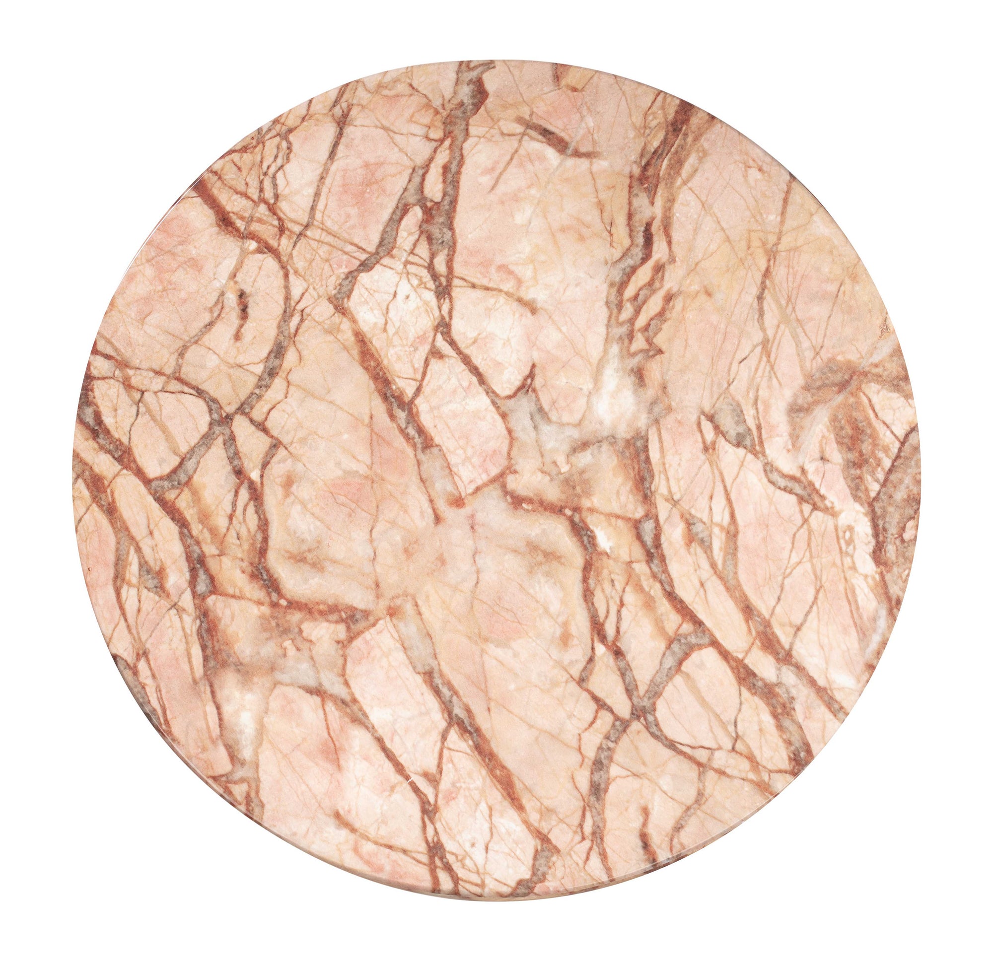 Rue Sunset Faux Marble Round Side Table