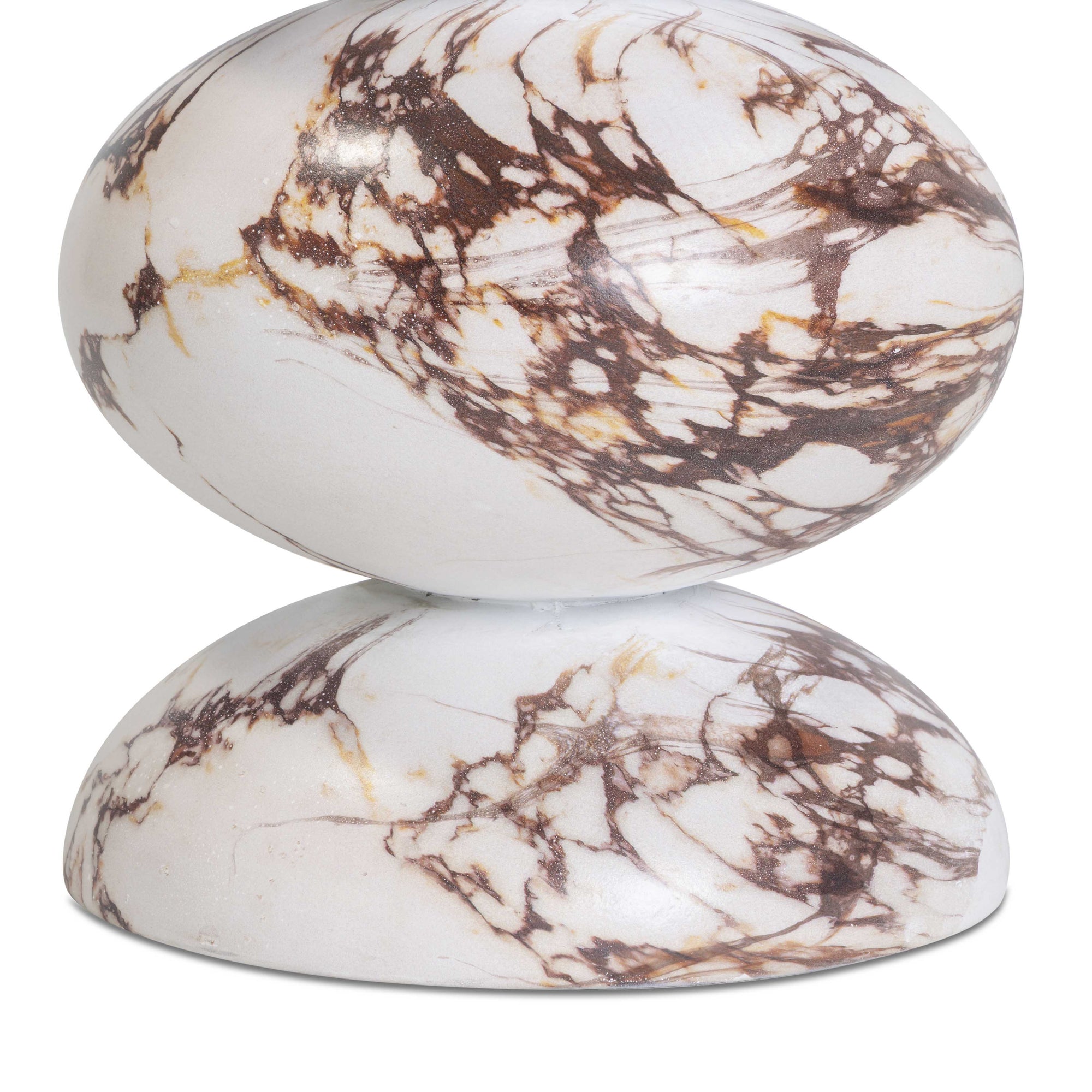 Pia Red Faux Marble Concrete Side Table