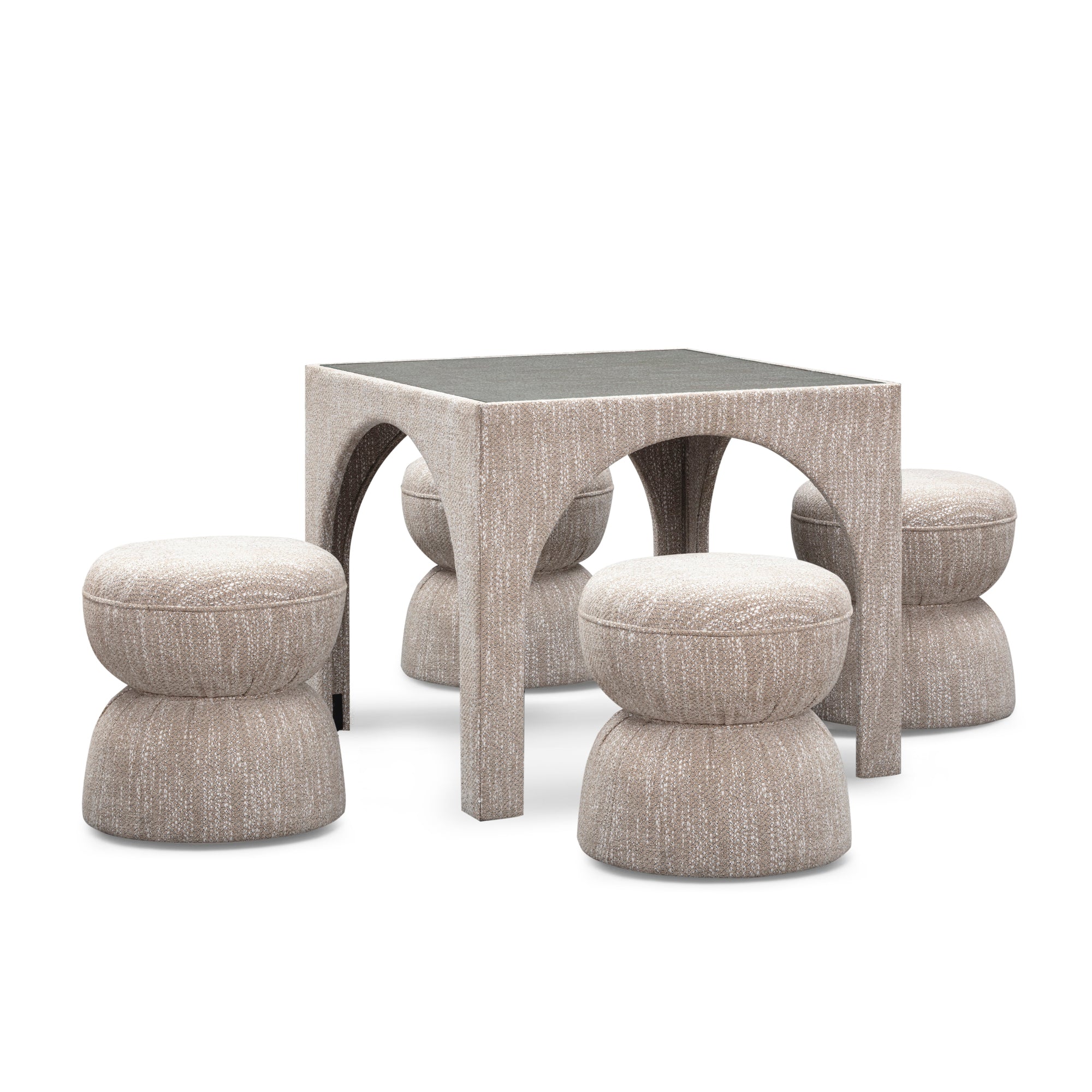 Taupe Tomlin 35" Square Mahjong Table