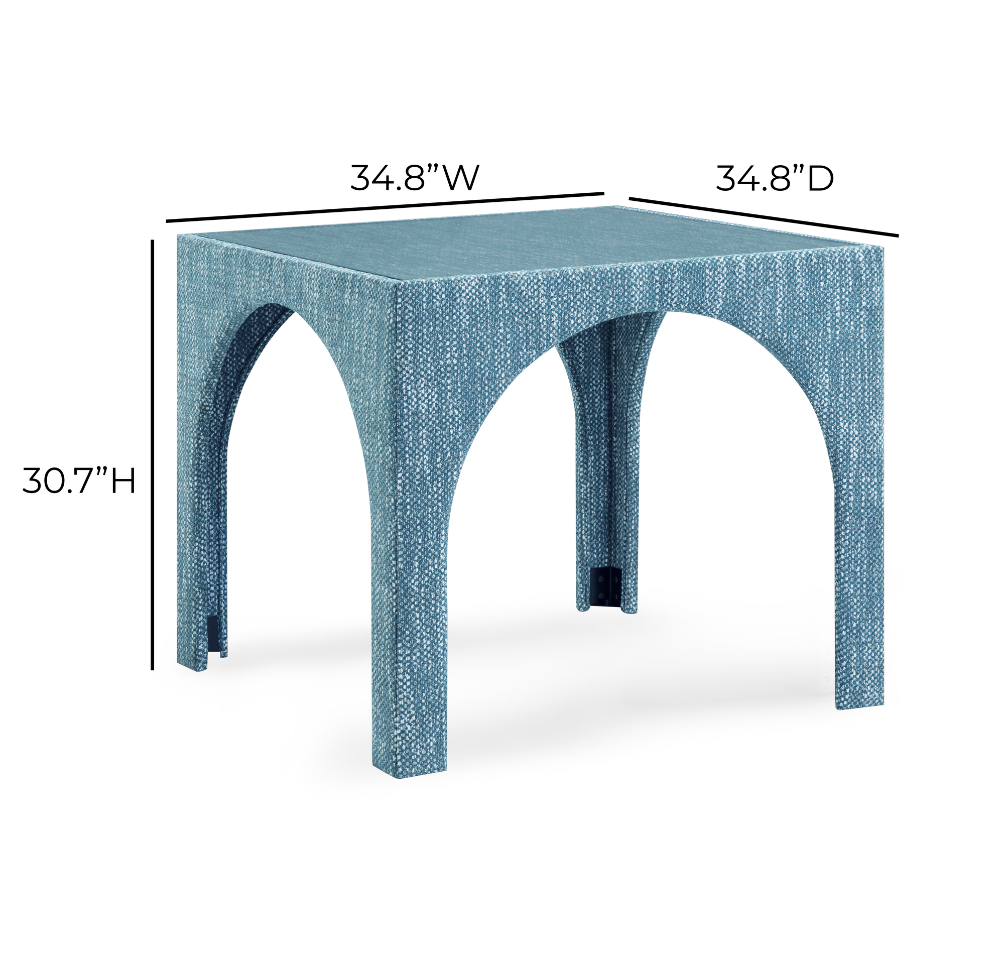 Teal Tomlin 35" Square Mahjong Table